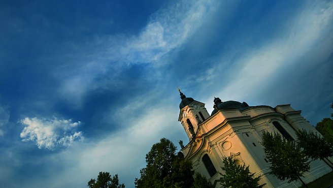 Kirche der Schmerzhaften Jungfrau Maria in Dobrá Voda an Čes